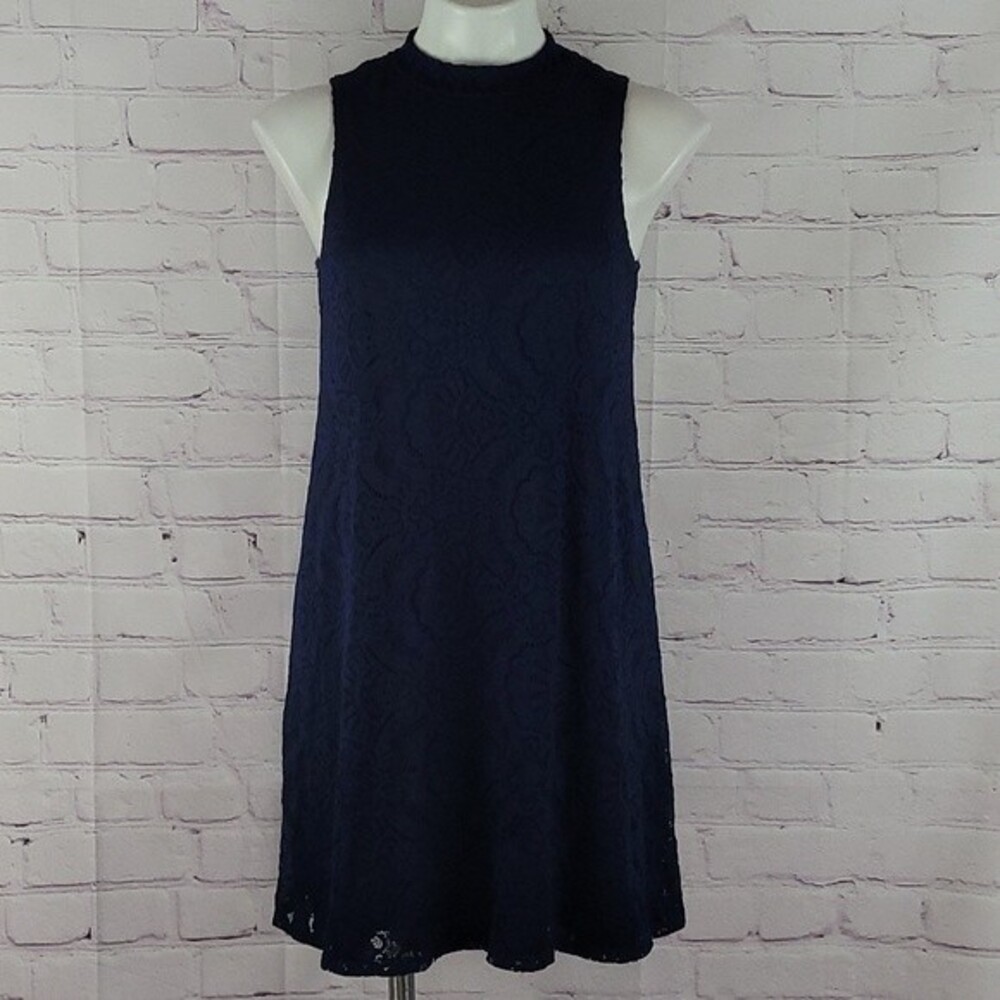 Nik And Nash Blue Lacy Sleeveless Dress. Size 6